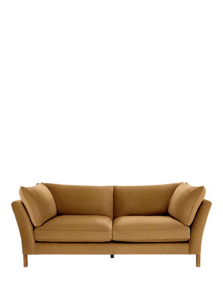 ercol for John Lewis Ellesborough Large 3 Seater Sofa, Linen Look Harvest - view 2, Linen Look Harvest
