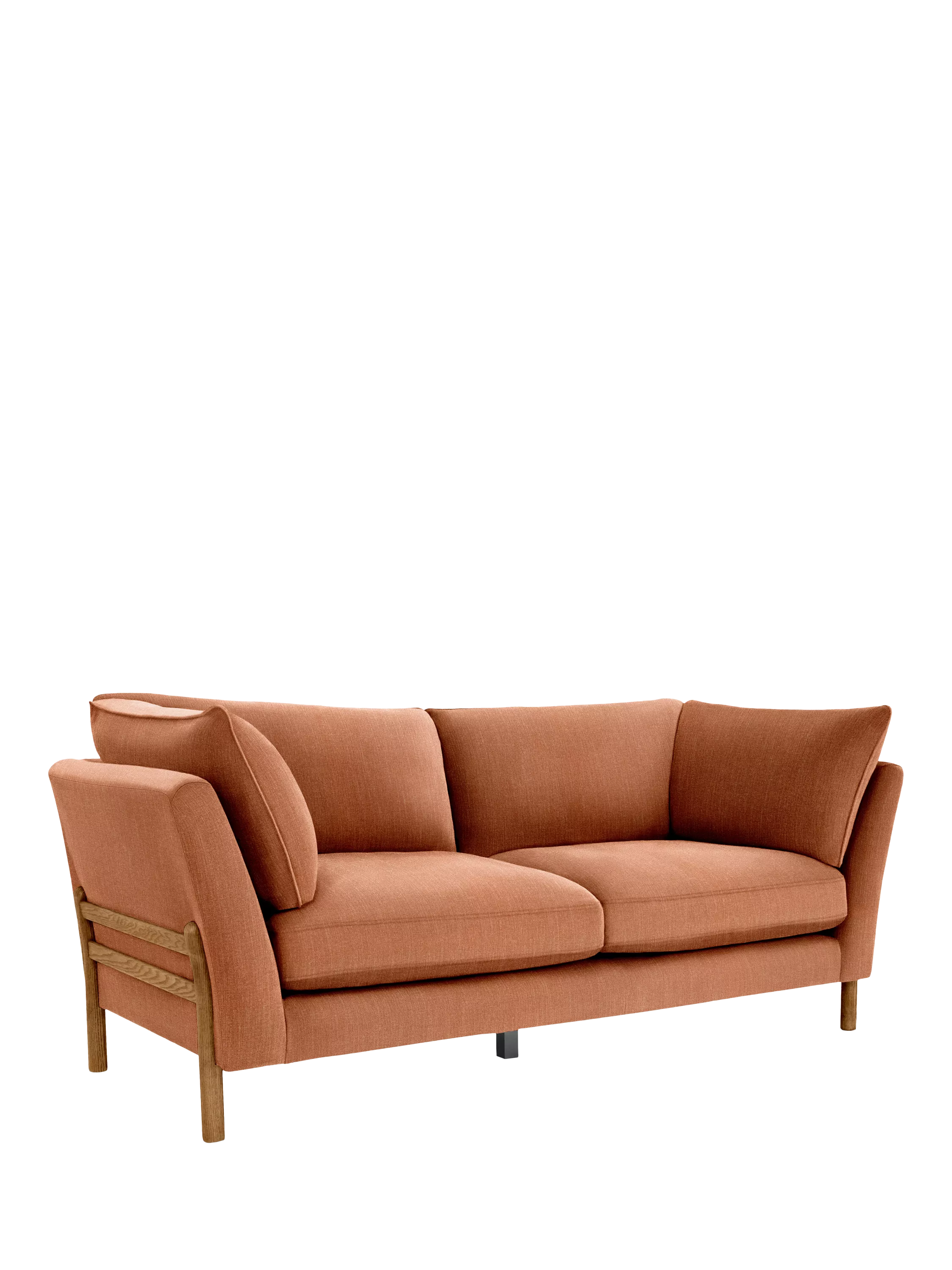ercol for John Lewis Ellesborough Large 3 Seater Sofa, Linen Look Maple