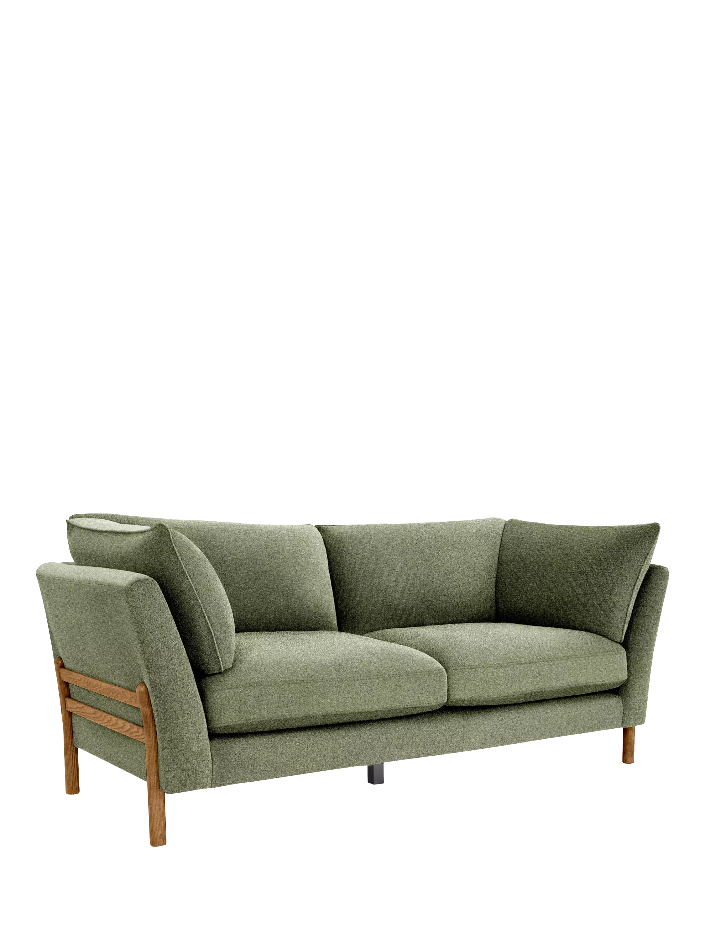 ercol for John Lewis Ellesborough Large 3 Seater Sofa, Linen Look Spring