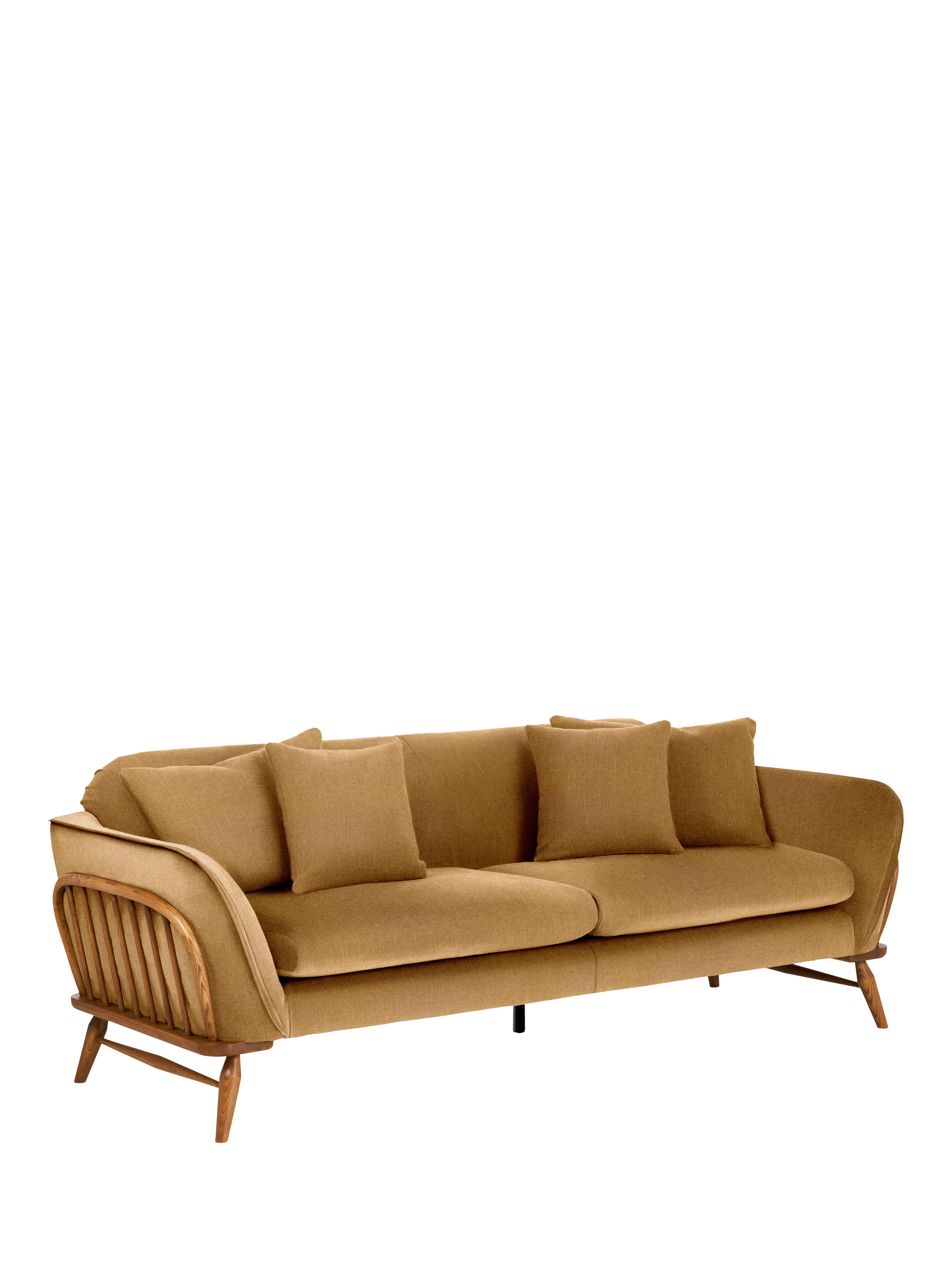 Hexton Range, ercol for John Lewis Hexton Large 3 Seater Sofa, Linen Look Harvest