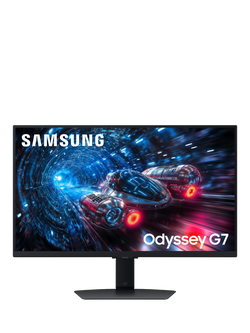 Samsung Odyssey G7 LS27FG702EUXXU 4K Ultra HD Gaming Monitor, 27”, Black, Black