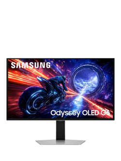 Samsung Odyssey OLED G6 LS27FG602SUXXU Quad HD Gaming Monitor, 27”, Silver, Silver