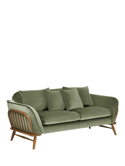ercol for John Lewis Hexton Medium 2 Seater Sofa, Linen Look Spring