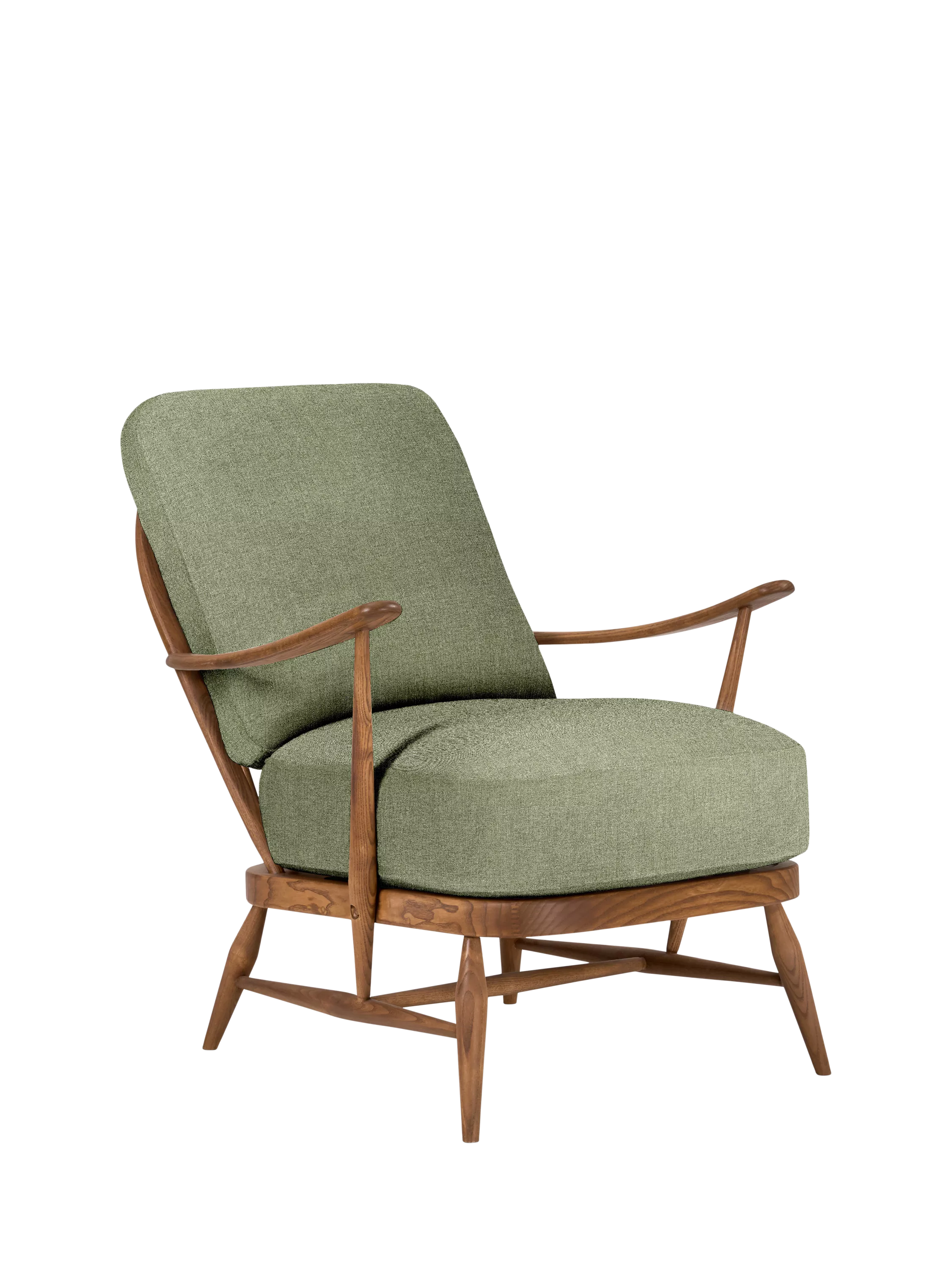 ercol for John Lewis Windsor Easy Chair 206, Vintage Ash Leg