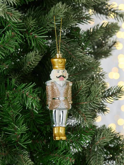 John Lewis Nutcracker Decorations, Box of 3, Gold - view 2, Gold