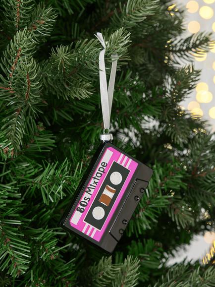John Lewis The Enthusiast 80s Mix Tape Bauble, Multi - view 2, Multi