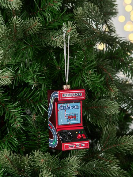 John Lewis The Enthusiast Retro Arcade Game Bauble, Multi - view 2, Multi