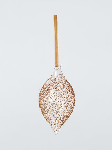 John Lewis The Connoisseur Bead Drop Bauble, Copper, Copper