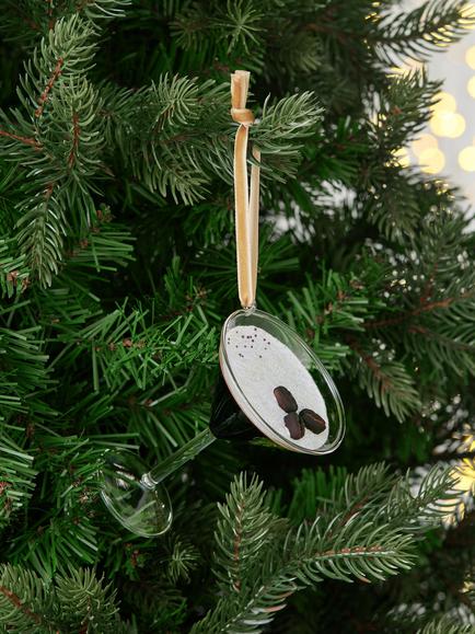John Lewis The Connoisseur Espresso Martini Bauble, Brown - view 2, Brown