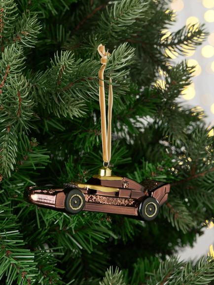 John Lewis The Connoisseur Luxury Car Bauble, Brown - view 2, Brown