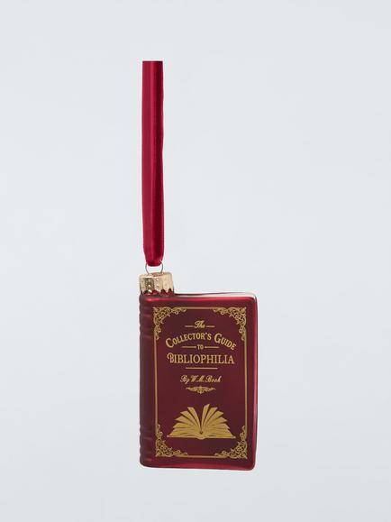John Lewis The Curator Book Bauble, Burgundy, Burgundy