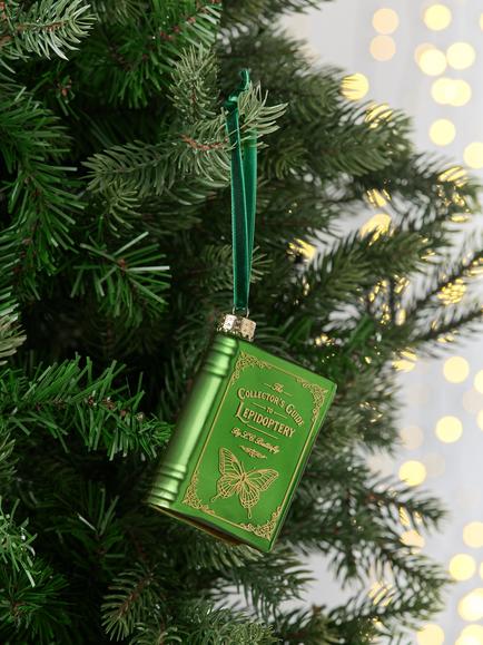 John Lewis The Curator Book Bauble, Green - view 2, Green