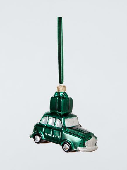 John Lewis Curate & Collect John Lewis Taxi Bauble, Green, Green