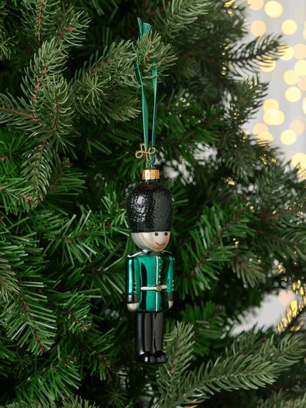 John Lewis Curate & Collect Guardsman Bauble, Green - view 2, Green