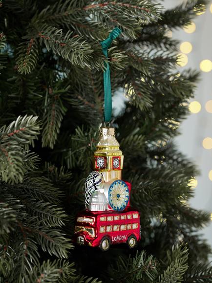 John Lewis Curate & Collect London Scene Bauble, Multi - view 2, Multi