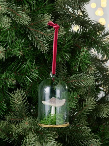 John Lewis The Curator Mushroom Cloche Bauble, Multi - view 2, Multi