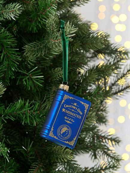 John Lewis The Curator Book Bauble, Navy - view 2, Navy