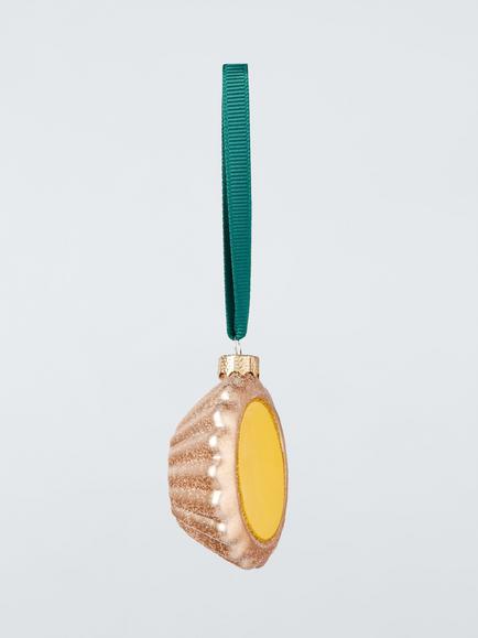 John Lewis Curate & Collect Pastel de Nata Bauble, Yellow/Gold - view 2, Multi