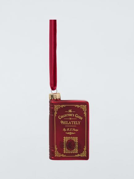 John Lewis The Curator Book Bauble, Red, Red
