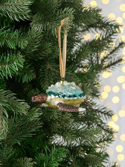 John Lewis The Connoisseur Turtle Bauble, Multi - view 2, Multi