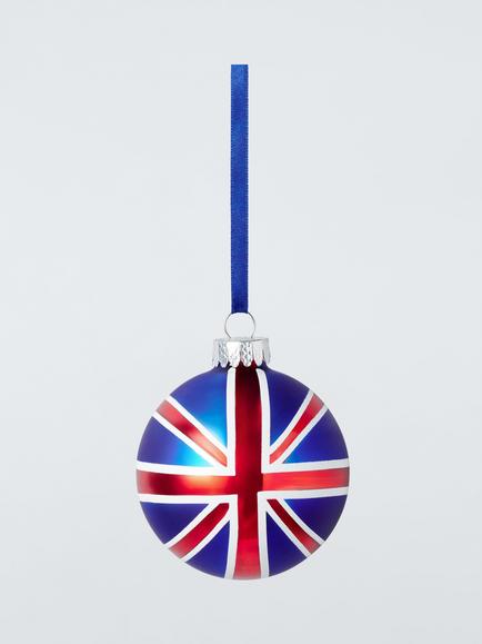 John Lewis Curate & Collect Union Flag Bauble, Multi, Multi