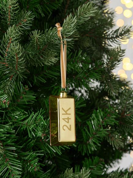 John Lewis The Connoisseur 24K Bauble, Gold - view 2, Gold
