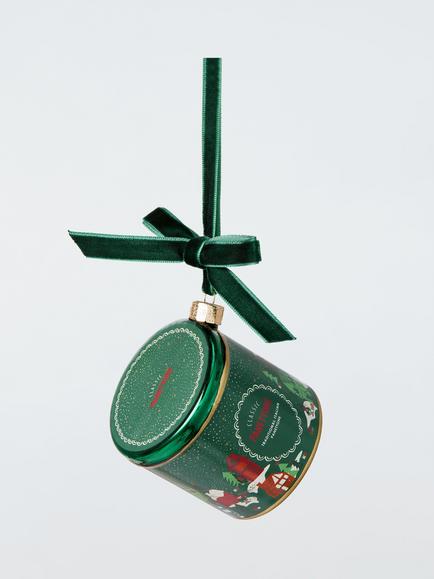 John Lewis Curate & Collect Panettone Tin Bauble, Green, Green