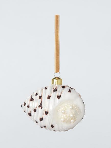 John Lewis The Connoisseur Hermit Crab Shell Bauble, Multi, Multi