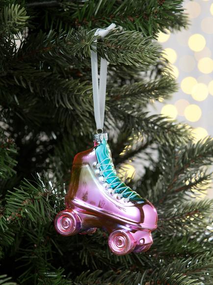 John Lewis The Enthusiast Roller Skate Bauble, Multi - view 2, Multi