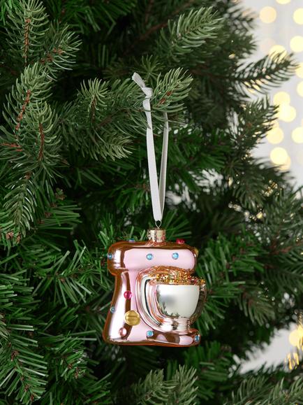 John Lewis The Enthusiast Food Mixer Bauble, Pink - view 2, Pink