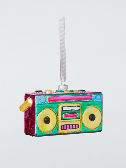 John Lewis The Enthusiast Retro Boom Box Bauble, Multi, Multi