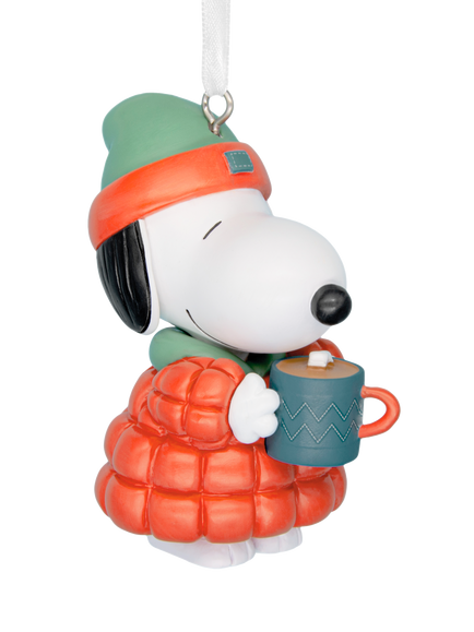 Hallmark Snoopy Hot Drink Bauble, Multi, Multi