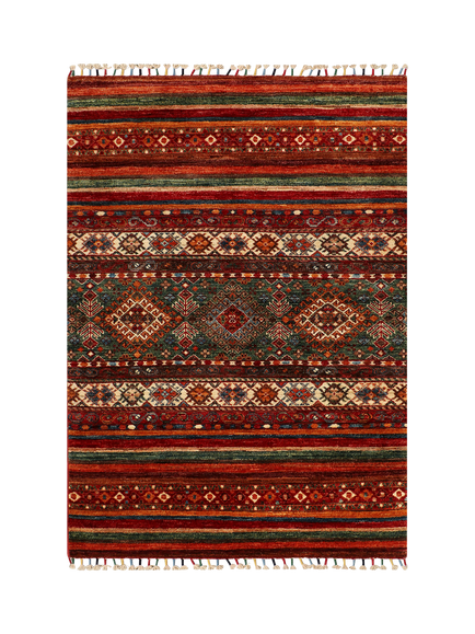 Gooch Oriental Khurjeen Pure Wool Rug, Multi, L146 x W99 cm, Multi