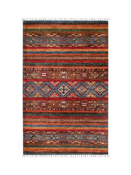 Gooch Oriental Khurjeen Pure Wool Rug, Multi, L150 x W100 cm, Multi