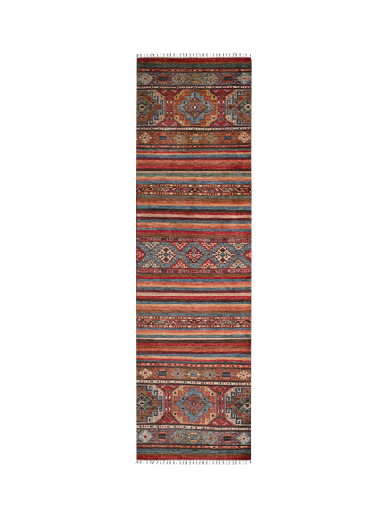Gooch Oriental Khurjeen Pure Wool Runner Rug, Multi, L238 x W171 cm, Multi