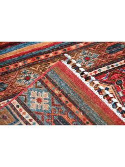Gooch Oriental Khurjeen Pure Wool Runner Rug, Multi, L301 x W84 cm - view 2, Red