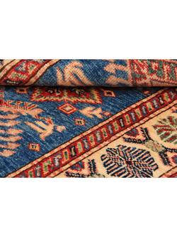 Gooch Oriental Supreme Kazak Pure Wool Rug, Blue, L119 x W83 cm - view 2, Blue