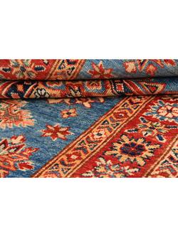 Gooch Oriental Supreme Kazak Pure Wool Rug, Blue, L151 x W101 cm - view 2, Blue