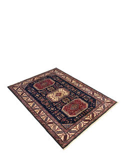 Gooch Oriental Supreme Kazak Pure Wool Rug, Blue, L180 x W127 cm - view 2, Blue