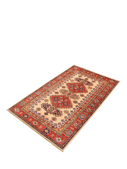 Gooch Oriental Supreme Kazak Pure Wool Rug, Ivory, L155 x W100 cm - view 2, Ivory
