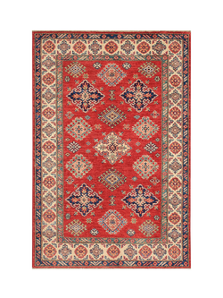 Gooch Oriental Supreme Kazak Pure Wool Rug, Red, L152 x W102 cm, Red