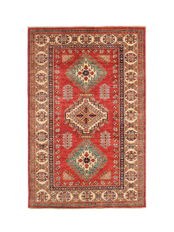 Gooch Oriental Supreme Kazak Pure Wool Rug, Red, L157 x W104 cm, Red