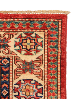 Gooch Oriental Supreme Kazak Pure Wool Rug, Red, L157 x W104 cm - view 2, Red