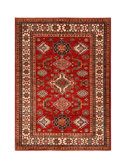 Gooch Oriental Supreme Kazak Pure Wool Rug, Red, L169 x W121 cm, Red