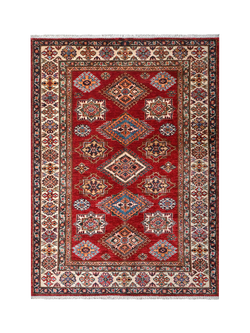 Gooch Oriental Supreme Kazak Pure Wool Rug, Red, L171 x W123 cm, Red