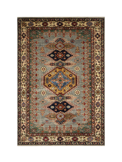 Gooch Oriental Supreme Kazak Pure Wool Rug, Red, L180 x W125 cm, Red