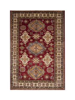Gooch Oriental Supreme Kazak Pure Wool Rug, Red, L233 x W169 cm, Red