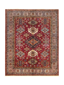 Gooch Oriental Supreme Kazak Pure Wool Rug, Red, L238 x W175 cm, Red
