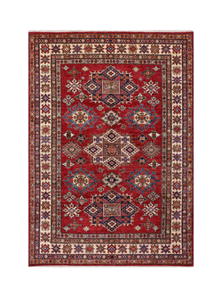 Gooch Oriental Supreme Kazak Pure Wool Rug, Red, L239 x W167 cm, Red