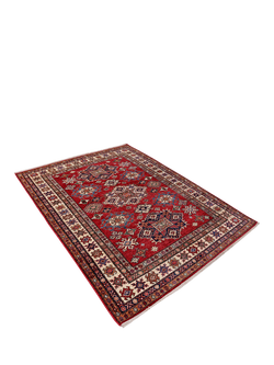 Gooch Oriental Supreme Kazak Pure Wool Rug, Red, L239 x W167 cm - view 2, Red